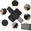 Portable Changing Pad Foldable Diaper Changing Pad Kit Waterproof Wipeable Changing Mat Stain Resistant Travel Changing Mat Bag