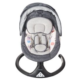 Baby Swing for Infants 5 Speeds 3 Seat Positions Remote Control Bluetooth 2 Toys