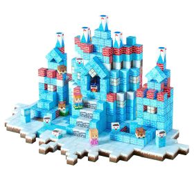 VEVOR Magnetic Blocks 150 PCS Glacier Castle Set STEM Montessori Sensory Toys