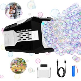 Stage bubble machine (white and black on the periphery)