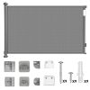 Retractable Baby Security Gate Door 58.3in Extra Wide Stair Gate for Toddlers Dogs Baby Gate with Punch Kit Punch-free Kit for Doorway Hallway Indoor