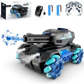 2025 Y1 RC Truck Drift Gesture Car, Rc Crawler Scale Water Bullet Shooting,All Terrain 4WD Battle Stunt Car With 360 Rotating, Lights Music Birth (Color: Blue)