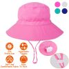 Baby Toddler Sun Hat UPF 50+ Sun Protective Beach Hat with Wide Brim Bucket Floppy Hat for 2-6 Years
