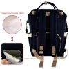 Mummy Diaper Bag Backpack Water-Resistant Large Capacity Travel Nappy Backpack Baby Nursing Handbag for Mom Dad Baby Care