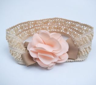 Baby lace headband (Color: Pink)