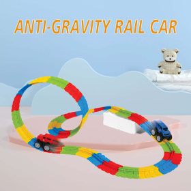 92-piece Anti-gravity Track Racing Adventure Toys Suitable For Car Scene Building, Children And Family Entertainment, Children's Early Education (Option: 92PCS)