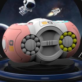 Decompression Toy, Three-dimensional Magic Bean Fingertip Magic Cube Puzzle Toy For Kids Children Student Adult As Birthday Gift Rubik's Cube (Color: Pink)