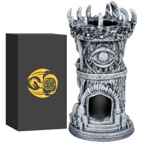Fantasy - Themed Cyclops Beholder Dice Tower - Resin Craftsmanship, Perfect For Gaming Gatherings (Color: Grey)