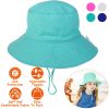 Baby Toddler Sun Hat UPF 50+ Sun Protective Beach Hat with Wide Brim Bucket Floppy Hat for 2-6 Years