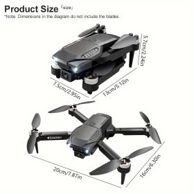 F198 Drone Professional Dual Camera 1080P WIFI FPV HD Aerial Photography Brushless Foldable Drone (Color: Black)