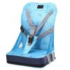 Foldable Toddler Baby Dining Booster Kids Infant Portable Seat Cushion Bag High Chair Soft Pad w/ Adjustable Fixing Belt for Home Eating Travel Restau