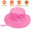 Baby Toddler Sun Hat UPF 50+ Sun Protective Beach Hat with Wide Brim Bucket Floppy Hat for 2-6 Years
