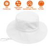 Baby Toddler Sun Hat UPF 50+ Sun Protective Beach Hat with Wide Brim Bucket Floppy Hat for 6-24 Months