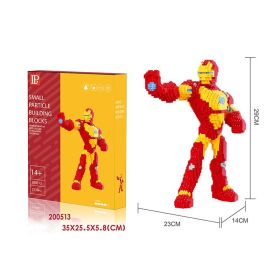 Disney Series Building Blocks Hero Cartoon Character Spider-Man Assembled Decompression Model Ornaments Stitch Assembly Toys (Color: 200513, size: With box)