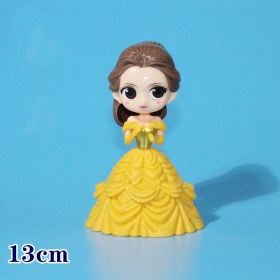 Disney's Hand-Made Frozen Princess Aisha Ann Kawaii Big Eyes Princess Variety Little Beauty Character Action Figure (Color: 10, size: 10cm or more)