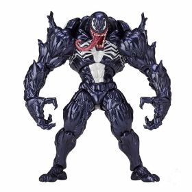 Marvel Movie Character Yamaguchi AMAZING Extraordinary Spider-Man Red Poison Carnage Venom PVC Movable Model Toy (Color: hei, size: With box)