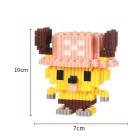 One Piece Miniature Small Particle Building Blocks Assembled Toys Creative Luffy Joe Ba Sorong Jigsaw Toys (Color: 6010, size: With box)