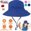 Baby Toddler Sun Hat UPF 50+ Sun Protective Beach Hat with Wide Brim Bucket Floppy Hat for 2-6 Years