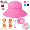 Baby Toddler Sun Hat UPF 50+ Sun Protective Beach Hat with Wide Brim Bucket Floppy Hat for 2-6 Years